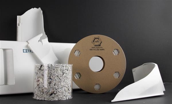 Da Coolrec e Refil un filamento per stampante 3D HIPS realizzato con frigoriferi riciclati