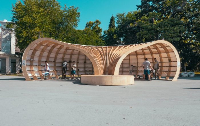 Rapana la prima biblioteca di strada costruita con la progettazione parametrica